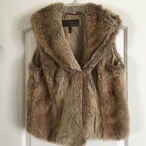 Faux fur vest